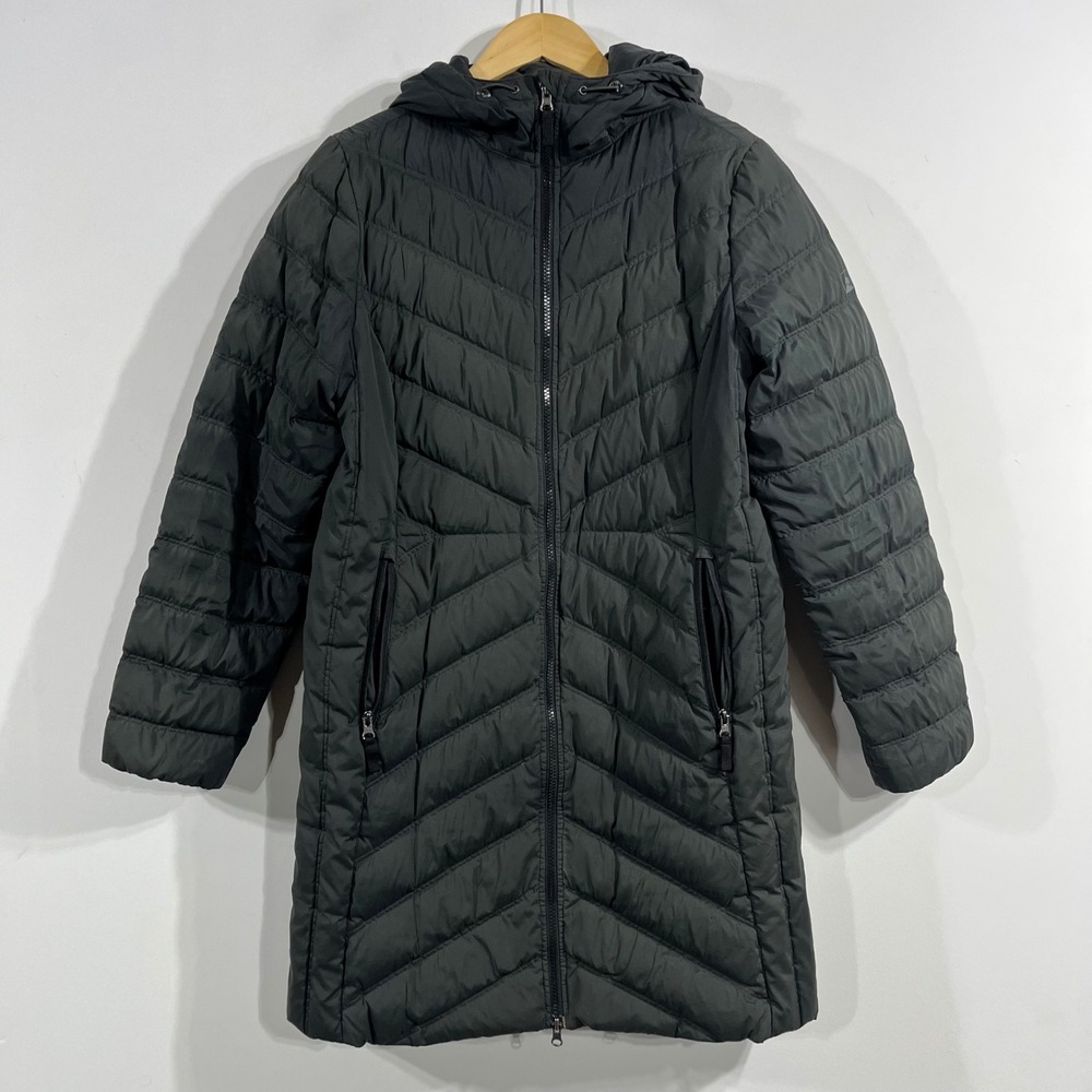 Eastern Mountain Sports EMS Downtek Hooded Puffer Parka Ski Jacket Womens Medium